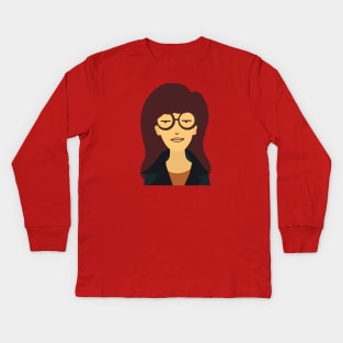 Daria Vintage Kids Long Sleeve T-Shirt